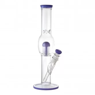 13.5" Orb Belly Tree Perc Straight Tube Water Pipe