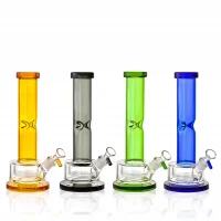 10.5" Thick Base Topped Barrel Honeycomb Perc Water Pipe - [RG110]