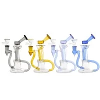 7" Helix Arm Recycler Water Pipe - [RG121]