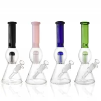 12" Orb Belly Tree Perc Beaker Water Pipe - [RG126]