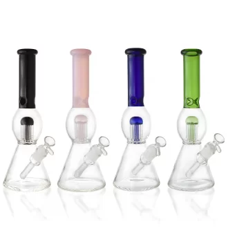 12" Orb Belly Tree Perc Beaker Water Pipe - [RG126]