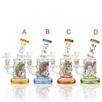 6.5" Unicorn Magic Puff Cylindrical Water Pipe - [RG130]