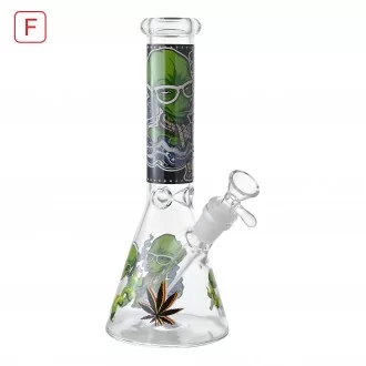 10" Cosmic Alien Beaker Water Pipe - Glow in the Dark [RG137]
