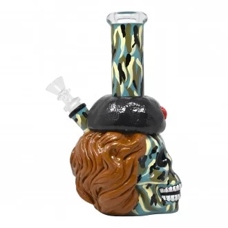 9" Skullin' It Soviet Style Water Pipe