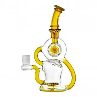 9" Gearhead Showerhead Perc Recycler Water Pipe
