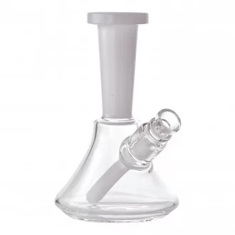 6.5" Color Accent Clear Beaker Water Pipe