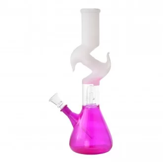 12" Single Dome Perc Frosted Art Zong Water Pipe