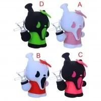 4.5" Screamin' Kitty Silicone Water Pipe - [SLC-528]
