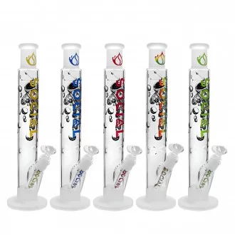 Social Glass - 15.5"  Astronaut Art Space Explorer's Cylindrical Water Pipe - [A19C]