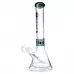 Social Glass - 15.5" Branding Brilliance In A Clear Glass Beaker Water Pipe - [CY008]