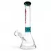 Social Glass - 15.5" Branding Brilliance In A Clear Glass Beaker Water Pipe - [CY008]