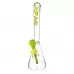 18" AFM Wavy Bent Neck 7mm Colored Lip Glass Beaker Bong Bundle Water Pipe*