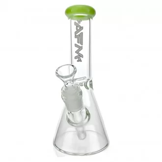8" AFM Glass Colored Lip Clear Mini Beaker Water Pipe*