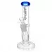 8" AFM Glass Colored Lip Clear Mini Straight Tube Water Pipe*