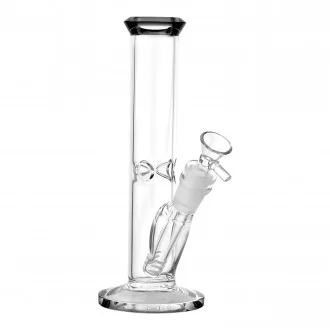 8.5"  Color Tapered Clear Mini Straight Tube Water Pipe