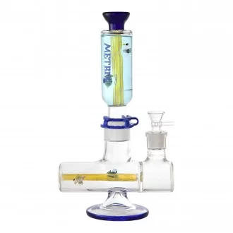 13.5" "Bee & Gator Elegance Art Inline Perc Detachable Water Pipe Assorted - [WP2554]