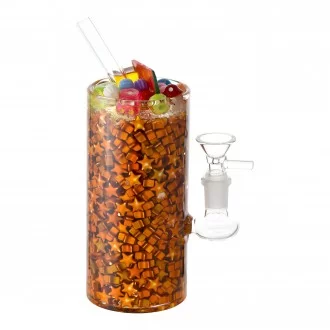 Starry Sips Melon Fizz Matrix Perc Water Pipe - H