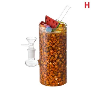 Starry Sips Melon Fizz Matrix Perc Water Pipe - H