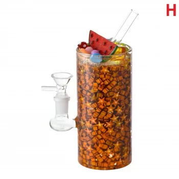 Starry Sips Melon Fizz Matrix Perc Water Pipe - H