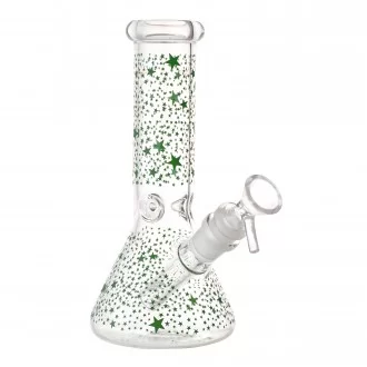 8" Assorted Design Sticker Art Beaker Water Pipe