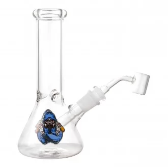 8" Sticker Art Clear Beaker Water Pipe - [WP8231S]