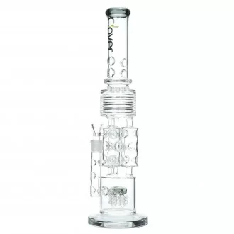 Clover Glass - 19.5" Multi Chamber Ice-Pinch Sprinkler Perc Recycler Water Pipe - [WPA-99]