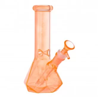 8.5" Prism Cut Electroplated Beaker Water Pipe - Assorted