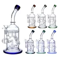 Clover Glass - 10.5" Multi Arm Matrix Perc Recycler Water Pipe