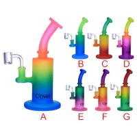 Clover Glass - 8.5" Triple Color Cylindrical Water Pipe [WPE-587]