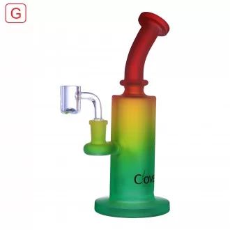Clover Glass - 8.5" Triple Color Cylindrical Water Pipe [WPE-587]