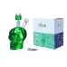 Clover Glass - 7" Glycerin Filled Skull Water Pipe - Spooky Skull Design with Glycerin Cooling