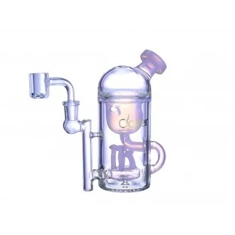 Clover Glass - 6.5" Dome Top Mushroom Perc Recycler Water Pipe
