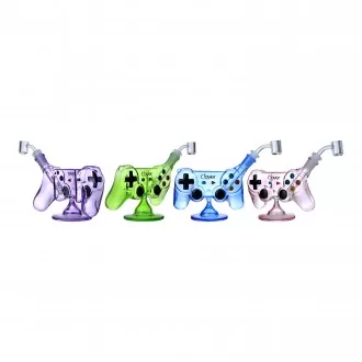 Clover Glass - 5.5" Puff & Play Joystick Water Pipe - [WPE-985]