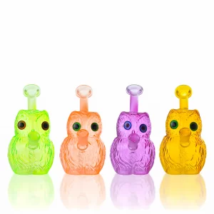 7" Night Watcher Owl Water Pipe - Assorted