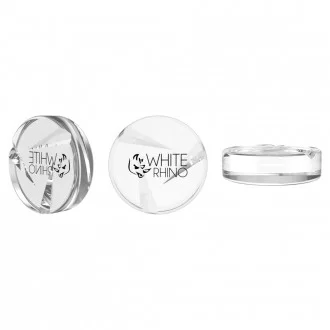 White Rhino Glass Carb Cap Spinner Disc - (Display of 15)